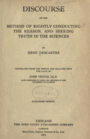Cover of: Discours de la méthode