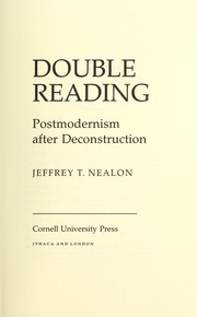 Cover of: Double reading