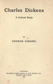 best books about charles dickens Charles Dickens: A Critical Study