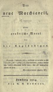Cover of: Der neue Macchiavelli