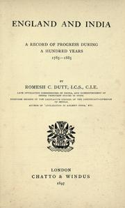 Cover of: England and India