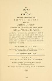 Cover of: An essay on vision