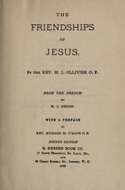 Cover of: The friendships of Jesus