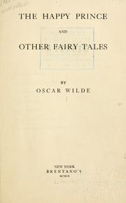 best books about Oscar Wilde The Happy Prince and Other Tales