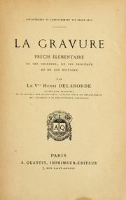 Cover of: La gravure
