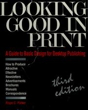 Cover of: Looking good in print