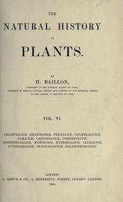 Cover of: The natural history of plants