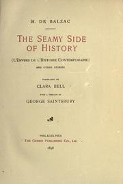 Cover image for The Seamy Side of History and Other Stories