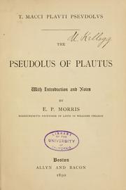 Cover of: Pseudolus