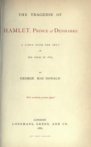 Cover image for The Tragedie of Hamlet, Prince of Denmarke