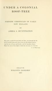 Cover of: Under a colonial roof-tree