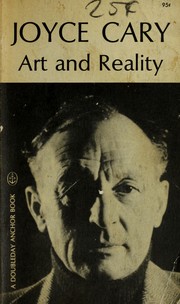 Cover of: Art and reality: ways of the creative process.