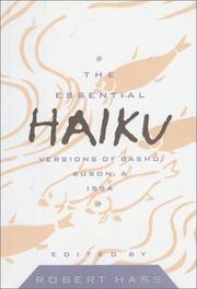 Cover of: The essential haiku: versions of Bashō, Buson, and Issa