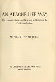 Cover of: An Apache life-way