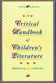 Cover of: A critical handbook of children's literature