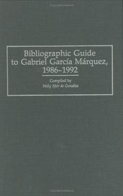 Cover of: Bibliographic guide to Gabriel García Márquez, 1986-1992