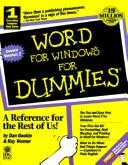 Cover of: Word for Windows for dummies