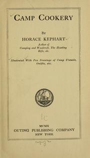 Cover of: Camp cookery