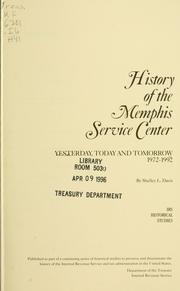 Cover image for History of the Memphis Service Center