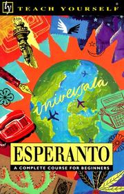 Cover of: Esperanto