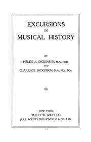 Cover image for Excursions in Musical History