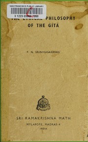 Cover of: The ethical philosophy of the Gita