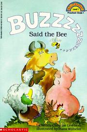 Cover of: Buzz said the bee