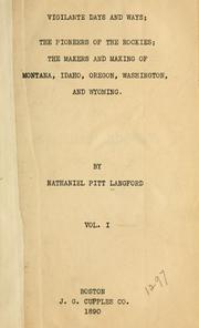 Cover of: Vigilante days and ways