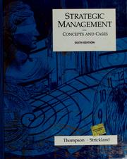 Cover of: Strategic management