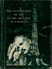 Cover of: Constitution of the Islam Republic of Pakistan, with a commentary