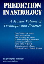 Cover of: Prediction in astrology