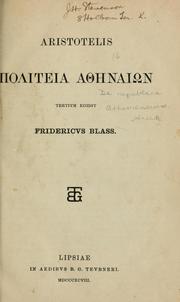 Cover of: Constitution d'Athènes: Texte établi et traduit par Georges Mathieu et Bernard Haussoullier.