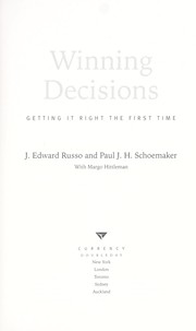 Cover of: Winning decisions