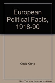 Cover of: European political facts, 1918-90