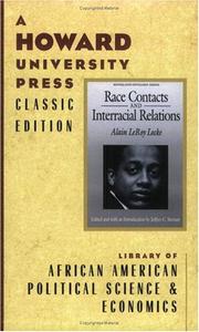 Cover of: Race contacts and interracial relations