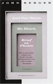 Cover of: And our faces, my heart, brief as photos