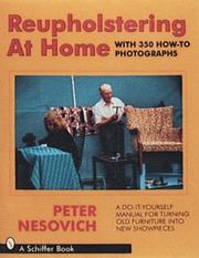 Cover of: Reupholstering at home