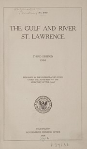 Cover of: The Gulf and River St. Lawrence