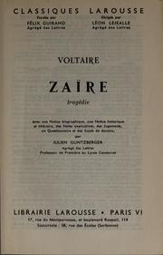 Cover of: Zaïre