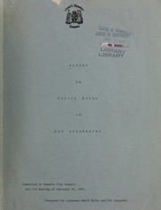 Cover of: Report on police raids on gay steambaths