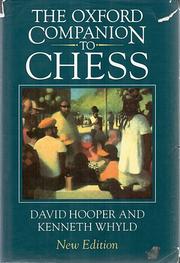 best books about chess history The Oxford Companion to Chess