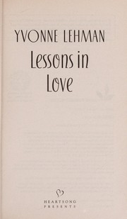 Cover of: Lessons in Love