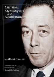 Cover of Christian metaphysics and neoplatonism