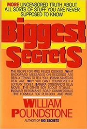 Cover of: Biggest secrets: more uncensored truth about all sorts of stuff you are never supposed to know