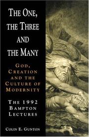 Cover of: The One, the Three, and the many