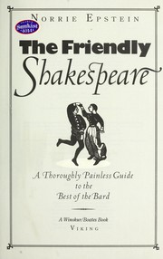 Cover of: The Friendly Shakespeare