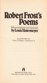 Cover of: Robert Frost's poems