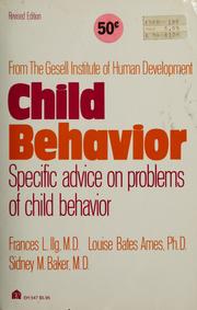 Cover of: Child behavior