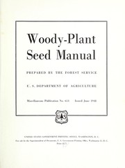 Cover of: Woody-plant seed manual