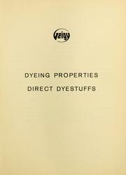 Cover of: Dyeing properties, direct dyestuffs